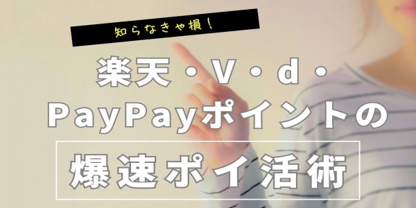 「知らなきゃ損！楽天・V・d・PayPayポイントの爆速ポイ活術」